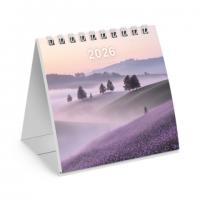 Календарь-домик настольный на гребне, 2026г, BRAUBERG, 101х101мм, Пейзаж, 117276 - Премиум Сервис