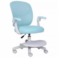 Кресло детское с подставкой для ног BRABIX "Toy MG-205", сетка/ткань TW, голубое, 533152 - Премиум Сервис