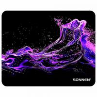 Коврик для мыши SONNEN "NEON SPLASH" резина+ткань, 250х200х2мм, 513957 - Премиум Сервис