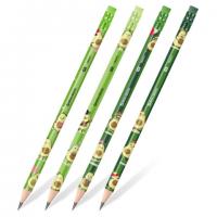 Карандаш чернографитный BRAUBERG "AVOCADO", 1 шт, HB, с ластиком, корпус ассорти, 182015 - Премиум Сервис