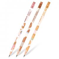 Набор карандашей чернографитных ЮНЛАНДИЯ "ЖИВОТНЫЕ", 12 штук, HB, с ластиком, корпус ассорти, 182035 - Премиум Сервис