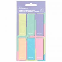 Закладки для книг МАГНИТНЫЕ, "PASTEL", набор 6 штук, 60x20 мм, BRAUBERG, 117013 - Премиум Сервис