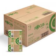 Полотенца бумажные 250 шт. FOCUS (Система H2) Eco, 1-слойные, белые, КОМПЛЕКТ 12 пачек, 24х21,5, Z-сложение, 5069958/5044994 - Премиум Сервис