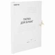Папка для бумаг с завязками картонная STAFF, гарантированная плотность 220 г/м2, до 200 л., 126525 - Премиум Сервис