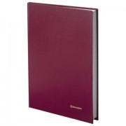 Книга учета 96 л., клетка, твердая, бумвинил, блок офсет, А4 (200х290 мм), BRAUBERG, бордовая, 130224 - Премиум Сервис