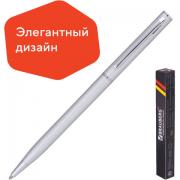 Ручка подарочная шариковая BRAUBERG "Delicate Silver", корпус серебристый, узел 1 мм, линия письма 0,7 мм, синяя, 141401 - Премиум Сервис