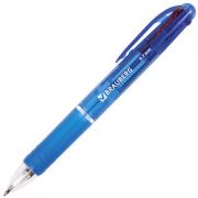 Ручка шариковая автоматическая с грипом BRAUBERG "Spectrum", 4 ЦВЕТА (синяя, черная, красная, зеленая), линия письма 0,35мм, 141513 - Премиум Сервис