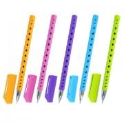 Ручка шариковая масляная BRAUBERG Orient Color, СИНЯЯ, корпус ассорти, В ДИСПЛЕЕ, игольчатый узел 0,7 мм, линия письма 0,35 мм, 143001 - Премиум Сервис