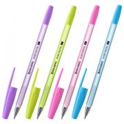 Ручка шариковая BRAUBERG "M-500 PASTEL", СИНЯЯ, корпус ассорти, узел 0,7 мм, линия письма 0,35 мм, 143450 - Премиум Сервис
