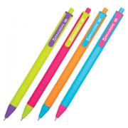 Ручка шариковая автоматическая BRAUBERG "MIX", СИНЯЯ, корпус ассорти, узел 0,7 мм, линия письма 0,35 мм, 143457 - Премиум Сервис