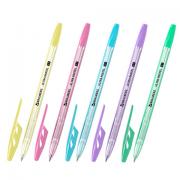 Ручка шариковая BRAUBERG "ULTRA PASTEL", СИНЯЯ, узел 0,7 мм, чернила ГЕРМАНИЯ, наконечник ШВЕЙЦАРИЯ, 143568 - Премиум Сервис