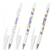 Ручка шариковая ЮНЛАНДИЯ "LAMA", синяя, SOFT TOUCH покрытие, узел 0,7 мм, линия письма 0,35 мм, 143735 - Премиум Сервис