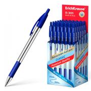 Ручка шариковая автоматическая с грипом ERICH KRAUSE "R-301 Classic", СИНЯЯ, 1,0 мм, линия письма 0,5 мм, 46758 - Премиум Сервис