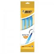 Ручки шариковые BIC "Round Stic", НАБОР 3 шт., СИНИЕ, узел 1 мм, линия письма 0,32 мм, пакет, 9021522 - Премиум Сервис