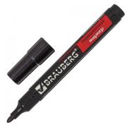 Маркер перманентный (нестираемый) BRAUBERG "Contract", ЧЕРНЫЙ, круглый наконечник, 3 мм, без клипа, 150465 - Премиум Сервис