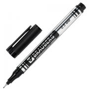 Маркер перманентный (нестираемый) BRAUBERG "Jet", ЧЕРНЫЙ, супертонкий металлический наконечник, 0,5 мм, 150507 - Премиум Сервис