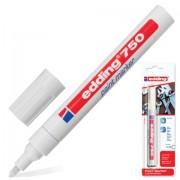 Маркер-краска лаковый EDDING "750", 2-4 мм, БЕЛЫЙ, круглый наконечник, алюминиевый корпус, Е750/49 - Премиум Сервис