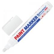 Маркер-краска лаковый (paint marker) 6 мм, БЕЛЫЙ, НИТРО-ОСНОВА, BRAUBERG PROFESSIONAL PLUS EXTRA, 151450 - Премиум Сервис