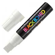Маркер меловой MUNHWA "Black Board Jumbo", БЕЛЫЙ, 15 мм, влагостираемый, на водной основе, JBM15-05 - Премиум Сервис
