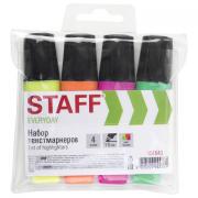 Набор текстовыделителей STAFF "EVERYDAY" HL-638, 4 шт., АССОРТИ, линия 1-5 мм, 151643 - Премиум Сервис
