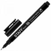 Маркер перманентный STAFF "Profit PM-105", ЧЕРНЫЙ, тонкий металлический наконечник 0,5 мм, 152170 - Премиум Сервис