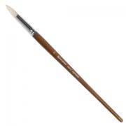 Кисть художественная профессиональная BRAUBERG ART CLASSIC, щетина, круглая, № 12, длинная ручка, 200712 - Премиум Сервис