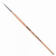 Кисть ПИФАГОР, КОЗА, круглая, № 2, деревянная лакированная ручка, с колпачком, 200825 - Премиум Сервис