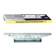 Линейка с роликом (рейсшина) 30 см, ПЧЕЛКА, металлический ролик, УЧП-30 - Премиум Сервис