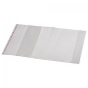 Обложка ПП для тетради и дневника, универсальная, прозрачная, клейкий край, 80 мкм, 215х400 мм, 16.14 - Премиум Сервис