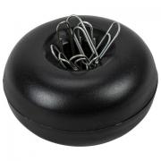 Скрепочница магнитная STAFF, прозрачный/черный корпус, 226825 - Премиум Сервис