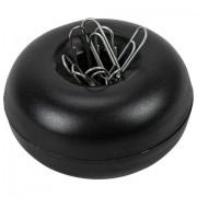 Скрепочница магнитная STAFF, прозрачный/черный корпус, 226825 - Премиум Сервис