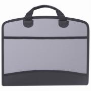 Папка-портфель пластиковая BRAUBERG А4+ (375х305х60 мм), 4 отделения, 2 кармана, серая, 228685 - Премиум Сервис