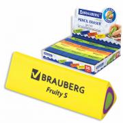 Ластик BRAUBERG "Fruity S", 44х15х15 мм, цвет ассорти, треугольный, 228713 - Премиум Сервис