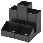 Подставка-органайзер BRAUBERG-CONTRACT, 109х95х101,5 мм, 5 отделений, черная, 230893 - Премиум Сервис