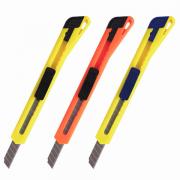 Нож канцелярский 9 мм BRAUBERG "Classic", фиксатор, корпус ассорти, упаковка с европодвесом, 230914 - Премиум Сервис