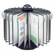 Демосистема настольная на 30 панелей, с 30 серыми панелями А4, вращающаяся, BRAUBERG, 231237 - Премиум Сервис