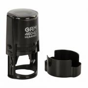 Оснастка для печатей, оттиск D=42 мм, синий, GRM 46042 Hummer, корпус черный, крышка, подушка, 121500200 - Премиум Сервис