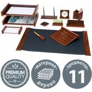 Набор настольный BESTAR "Platon" из дерева, 11 предметов, цвет "орех", 236372 - Премиум Сервис