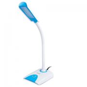 Настольная лампа-светильник SONNEN OU-146, на подставке, светодиодная, 4 Вт, белый/синий, 236671 - Премиум Сервис