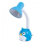 Светильник настольный SONNEN OU-603, на подставке, цоколь Е27, "Сова", синий, 236674 - Премиум Сервис