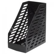 Лоток вертикальный для бумаг BRAUBERG "MAXI-plus" (250х160х300 мм), сетчатый, черный, 237005 - Премиум Сервис