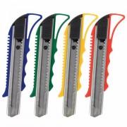 Нож канцелярский 18 мм STAFF "Profit", усиленный, металлические направляющие, автофиксатор, ассорти, 237083 - Премиум Сервис