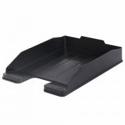 Лоток горизонтальный для бумаг BRAUBERG ECONOMY, 340х255х60 мм, черный, 238106, ОФ444 - Премиум Сервис