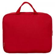 Папка на молнии с ручками STAFF EVERYDAY, А4, ширина 80 мм, полиэстер, красная, 270739 - Премиум Сервис