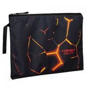 Папка для тетрадей BRAUBERG А4, 1 отделение, полиэстер, на молнии, с ручкой, "Keep out", 270942 - Премиум Сервис