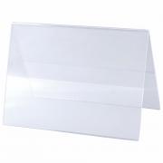 Табличка информационная, 210х150 мм (домик), настольная, двухсторонняя, оргстекло, в защитной плёнке, BRAUBERG, 290425 - Премиум Сервис