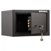Сейф мебельный BRABIX "SF-170KL", 170х260х230 мм, ключевой замок, черный, 291142, S103BR210514 - Премиум Сервис