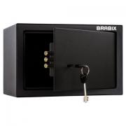 Сейф мебельный BRABIX "SF-200KL", 200х310х200 мм, ключевой замок, черный, 291144, S103BR211114 - Премиум Сервис