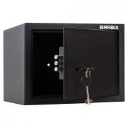 Сейф мебельный BRABIX "SF-230KL", 230х310х250 мм, ключевой замок, черный, 291146, S103BR211514 - Премиум Сервис