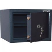 Сейф BRABIX "КМ-260", 260х360х290 мм, 13 кг, ключевой замок + полка, крепление к стене, 291165 - Премиум Сервис